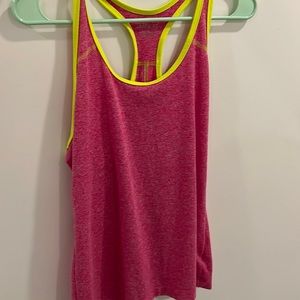 Small pink BCG tank top with neon lining.